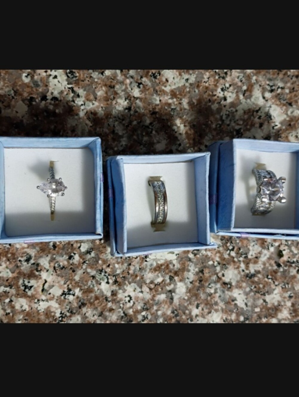 3 Dding Fashion Rings - Size 6